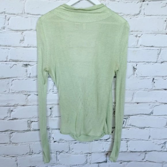 Moth Pastel Green Ballet Wool Blend Long Sleeve Top - Picture 2 of 7